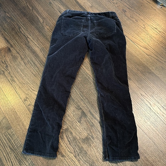 J. Jill Black Corduroy Cords Pants 6 Petite VGUC Slim Leg - Picture 6 of 8